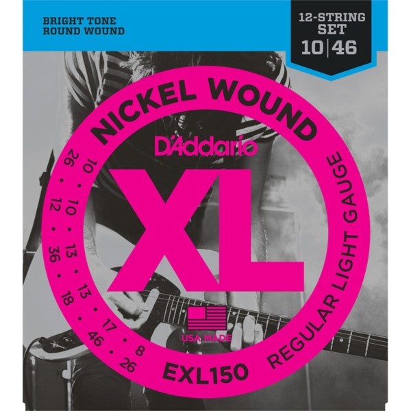 ELX150 12 STRING NICKEL WOUND ELECTRIC STRINGS