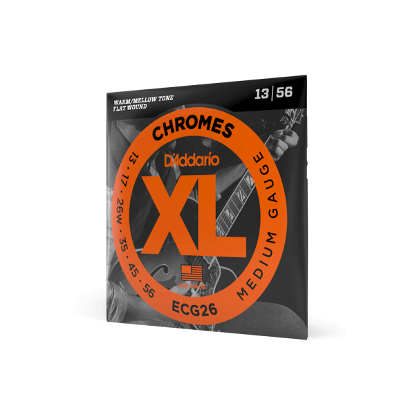 ECG26 CHROMES FLAT WOUND ELECTRIC STRINGS