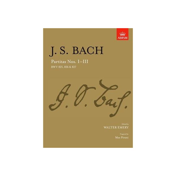 J S Bach - Partitas Nos I-III BWV 825 , 826 & 827