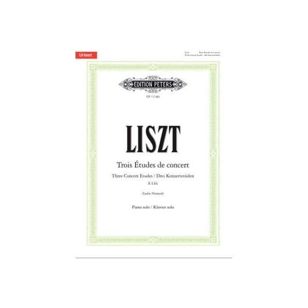 Liszt : Three Concert Etudes (Piano Solo)