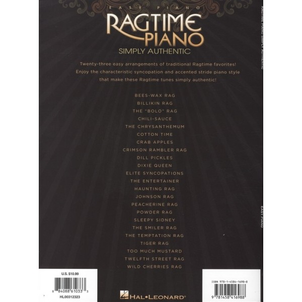 Ragtime Piano Simply Authentic (Easy Piano)