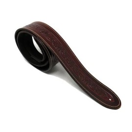 Leathergraft Embossed Celtic Guitar Strap Brown