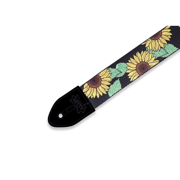 Levy's MP2-009 Guitar Strap Sunflower Design