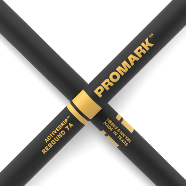 Promark Active Grip Rebound 7A Drumsticks wood tip