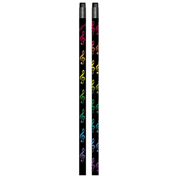 Pencil G-Clef Black/Colourful