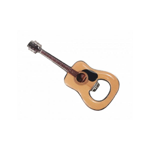 Bottle Opener With Magnet - Guitar