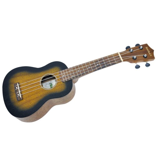 Aria Maikai MKU1 Soprano Ukulele with Bag, Brown Sunburst