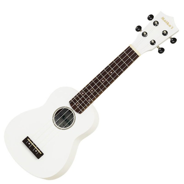 Arai Maikai MKU1 Soprano Ukulele with Bag, White