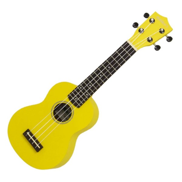 Aria Maikai MKU1 Soprano Ukulele with Bag, Yellow