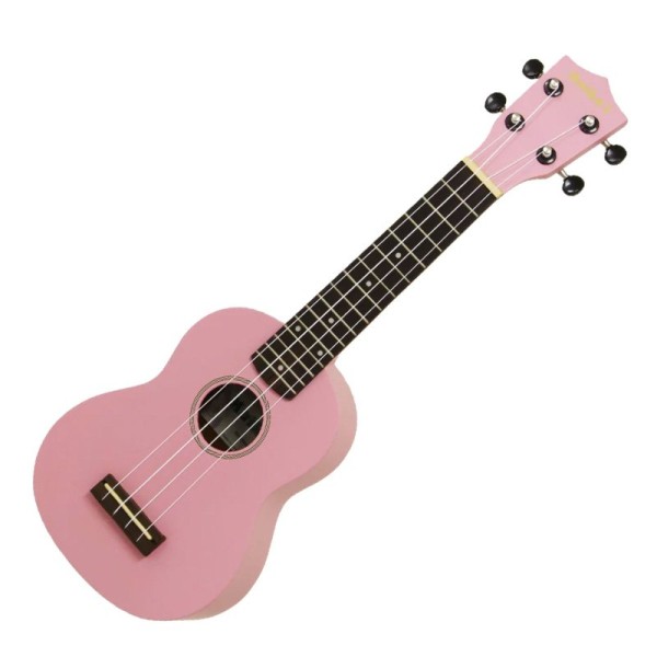 Aria Maikai MKU1 Soprano Ukulele with Bag, Pink