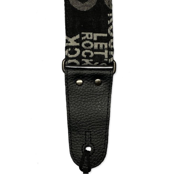 RockYou 2″ Jacquard Thread Woven Adjustable Guitar Strap, ROCK