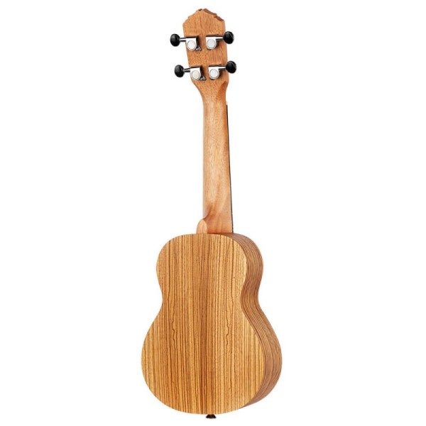 Ortega Timber Series Zebrawood Soprano Ukulele