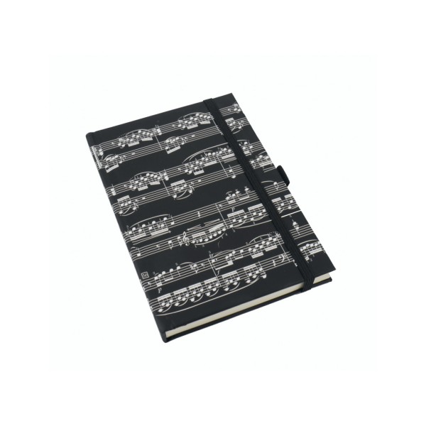 Notebook Sheetmusic Black A6