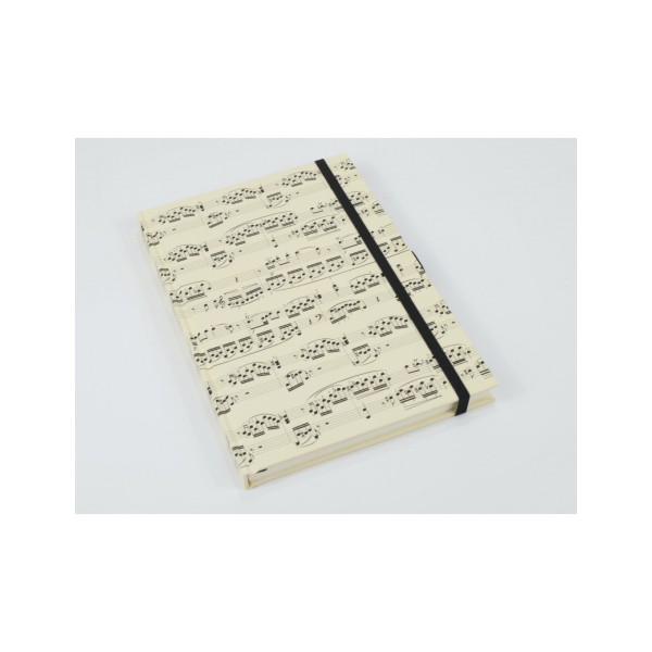 Notebook Sheetmusic Creme Design A5