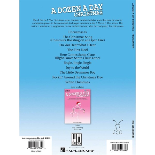 A Dozen A Day Christmas Songbook - Preparatory