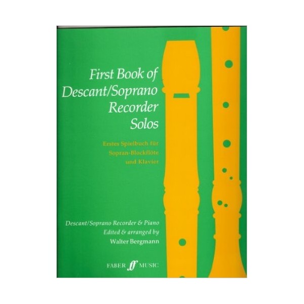 Second Book of Descant/Soprano Recorder Solos by Walter Bergmann