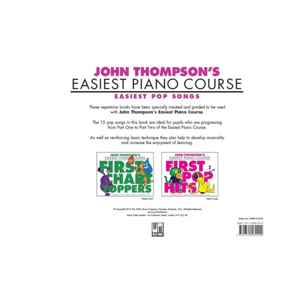 John Thompson's Easiest Piano Course: Easiest Pop Songs